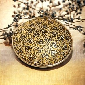 Vintage Damascence Spanish Brooch